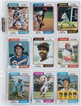 1974 Topps Baseball Complete Set (660) Incl. #456 Dave Winfield PSA NM-MT 8