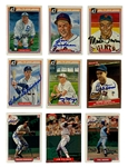 Hall of Famers and Superstars Signed Baseball Card Collection of 22 – Incl. Willie Mays, Leo Durocher, and Catfish Hunter (BAS)