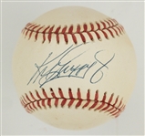 Ken Griffey Jr. Single Signed Baseball (OAL Brown) (BAS)