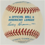 Reggie Jackson Mr. October Single Signed and Inscribed Baseball (OAL Brown) – Upper Deck Authenticated with Original Box, Bag and UDA COA