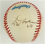 Minnesota Twins “Retired Numbers” Signed Baseball (OAL Budig) – With Kirby Puckett, Harmon Killebrew, Kent Hrbek, Tony Oliva, and Rod Carew (BAS)