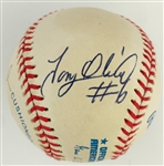 Minnesota Twins “Retired Numbers” Signed Baseball (OAL Budig) – With Kirby Puckett, Harmon Killebrew, Kent Hrbek, Tony Oliva, and Rod Carew (BAS)