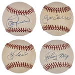 New York Yankees Legends Single Signed Baseball Collection of 12 Incl. Reggie Jackson, Catfish Hunter and Dave Winfield (BAS)