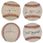 New York Yankees Legends Single Signed Baseball Collection of 12 Incl. Reggie Jackson, Catfish Hunter and Dave Winfield (BAS)