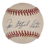 New York Yankees Legends Single Signed Baseball Collection of 12 Incl. Reggie Jackson, Catfish Hunter and Dave Winfield (BAS)
