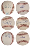 1980s-2000s Baseball Stars Single Signed Baseball Bonanza of 74 Incl. Orel Hershiser, Jim Leyland, Larry Bowa and Jason Kendall