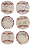 1980s-2000s Baseball Stars Single Signed Baseball Bonanza of 74 Incl. Orel Hershiser, Jim Leyland, Larry Bowa and Jason Kendall