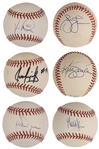 1980s-2000s Baseball Stars Single Signed Baseball Bonanza of 74 Incl. Orel Hershiser, Jim Leyland, Larry Bowa and Jason Kendall