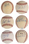 1980s-2000s Baseball Stars Single Signed Baseball Bonanza of 74 Incl. Orel Hershiser, Jim Leyland, Larry Bowa and Jason Kendall