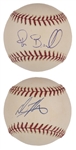 1980s-2000s Baseball Stars Single Signed Baseball Bonanza of 74 Incl. Orel Hershiser, Jim Leyland, Larry Bowa and Jason Kendall