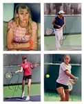 Women's Tennis Greats Signed 8 x 10 Collection of 21 Featuring Sharapova, Capriati, Navratilova, Clijsters, and Hingis (BAS)
