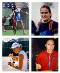 Women's Tennis Greats Signed 8 x 10 Collection of 21 Featuring Sharapova, Capriati, Navratilova, Clijsters, and Hingis (BAS)