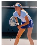 Women's Tennis Greats Signed 8 x 10 Collection of 21 Featuring Sharapova, Capriati, Navratilova, Clijsters, and Hingis (BAS)