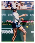 Women's Tennis Greats Signed 8 x 10 Collection of 21 Featuring Sharapova, Capriati, Navratilova, Clijsters, and Hingis (BAS)