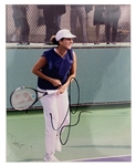 Women's Tennis Greats Signed 8 x 10 Collection of 21 Featuring Sharapova, Capriati, Navratilova, Clijsters, and Hingis (BAS)