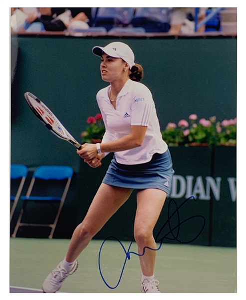 Martina Hingis Signed 8 x 10 Photo – 18-Time Tennis Grand Slam Winner (BAS)