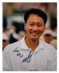 Michael Chang Signed 8 x 10 Photo – Inscribed “Jesus Loves You” - Tennis Great (BAS)