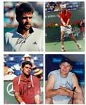 Men's Tennis Greats Signed 8 x 10 Collection of 20 – Featuring Pete Sampras, Andre Agassi, Michael Chang, and Rod Laver (BAS)