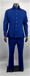 1977 WS “Fluke” Holland Stage-Worn “Nudie's” Deep Navy Blue Two-Piece Suit – Worn Performing with Johnny Cash