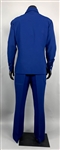 1977 WS “Fluke” Holland Stage-Worn “Nudie's” Deep Navy Blue Two-Piece Suit – Worn Performing with Johnny Cash