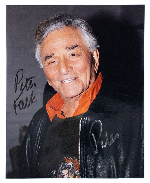 Peter Falk Signed 8 x 10 Photo – <em>Columbo</em> 