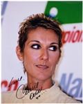 Celine Dion and Husband Rene Angelil Signed 8 x 10 Photos (BAS)