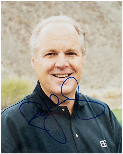 Rush Limbaugh Signed 8 x 10 Photo (BAS)