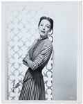 Loretta Young 8 x 10 Signed Studio Isuued Promo Photo (BAS)
