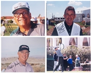 Open Championship Winners Signed 8 x 10 Photo Collection of 13 Incl. Lee Trevino and Mark O'Meara (BAS)