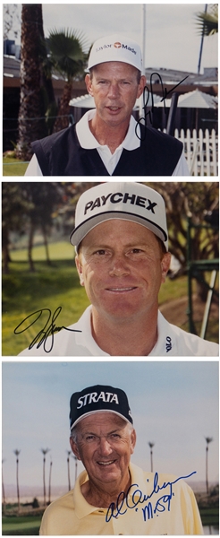 PGA Championship Winners Signed 8 x 10 Photo Collection of 14 Incl. Gary Player and Hal Sutton (BAS)