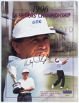 Major Champion Golfers Signed Programs (4) Incl. Floyd, O'Meara, Couples, and Finsterwald (BAS)