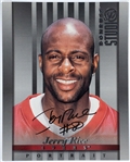Jerry Rice Signed 1997 Donruss Portrait (BAS)