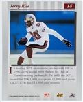 Jerry Rice Signed 1997 Donruss Portrait (BAS)