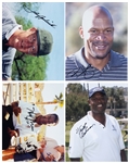 NBA Hall of Famers and Superstars Signed 8 x 10 Group of 8 (BAS) Incl. Charles Barkley, John Havlicek, Elgin Baylor and Others