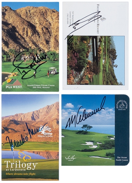 Open Championship Winners Signed Golf Scorecard  Group of 4 (BAS) – With Lee Trevino and Mark OMeara
