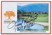 PGA Championship Winners Signed Golf Scorecard Group of 5 (BAS) Incl. Hal Sutton and Paul Azinger