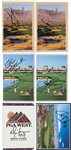 Rock & Roll Musicians Signed Golf Scorecard Collection (6) (BAS) – Incl. Alice Cooper and Vince Neil.