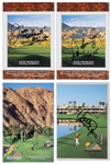 Baseball Hall of Famer & Superstars Signed Golf Scorecards (6) (BAS) – Incl. Duke Snider and Johnny Bench