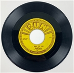 Johnny Cash Sun Records 45 RPM Singles Collection of Four Incl. Sun 241 ”I Walk the Line” and Sun 281 “Big River”