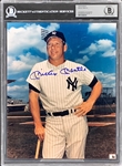 Mickey Mantle Signed 8 x 10 Photo (BAS Encapsulated MINT 9)