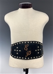 Elvis Presley Owned Motorcycle Belt with EP Monogrammed and Pasaryu Karate FIST - Gifted to a Worker at Graceland