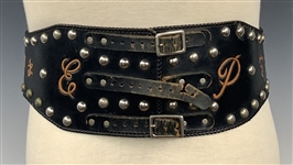 Elvis Presley Owned Motorcycle Belt with EP Monogrammed and Pasaryu Karate FIST - Gifted to a Worker at Graceland