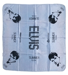 Elvis Presley Souvenir Concert Scarf – Blue Pictorial “International/RCA Records” Style