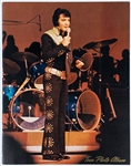 Elvis Presley 1970's Las Vegas Concert Souvenir Menu and Photo Collection (8 Pieces)