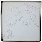 Incredible 1969 Elvis Presley Opening Night Complete VIP Box Set Signed by Elvis Presley, Priscilla Presley, Vernon Presley, Colonel Tom Parker, James Burton and Six Others! (BAS)