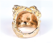 1970s Elvis Presley’s 14k Gold and Large Diamond Stage Ring Gifted to JD Sumner - LOA from Graceland Authenticated - Former Mike Moon Collection