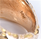 1970s Elvis Presley’s 14k Gold and Large Diamond Stage Ring Gifted to JD Sumner - LOA from Graceland Authenticated - Former Mike Moon Collection