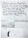 A Lock of Elvis Presley's Hair from His Hairdresser Homer “Gill” Gilleland on His Trademark Card