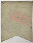 Early 1970's “ELVIS NOW” Oilcloth Concert Banner - “Hear Elvis on RCA Record & Tapes”