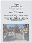 1980 “Don B. Smith Auction Co.” Auction Catalog from the Sale of Elvis Presley's Hillcrest Home Property